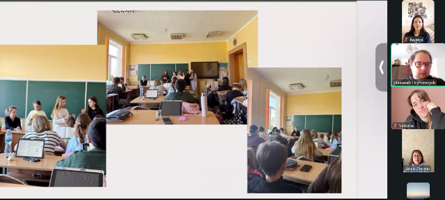 Студенти-практиканти під час взаємодії з учнями